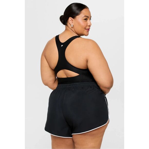 NWT Rare Fabletics Sport Short Onesie Romper Black/White – Women’s Plus Size 2X - Picture 2 of 5